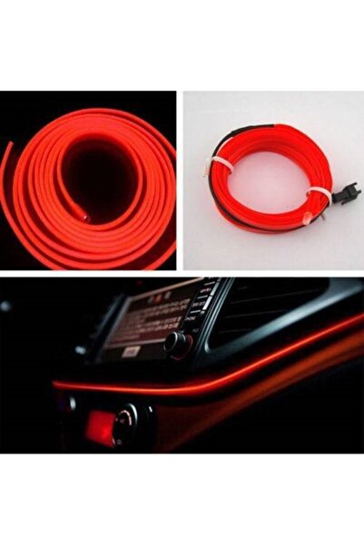 Le Moins Cher Seat Leon Kırmızı 2 Metre Neon Ip Torpido Fitili Oto Şerit Led