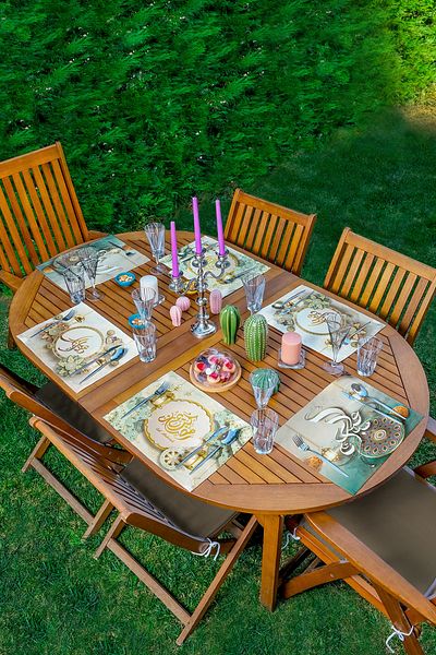 Realhomes 6-Piece Special Design American Service Set with Religious Motifs