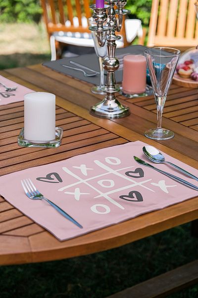 Realhomes Σετ 6 τεμαχίων X-o-x Special Designed Lover Themed American Service Set