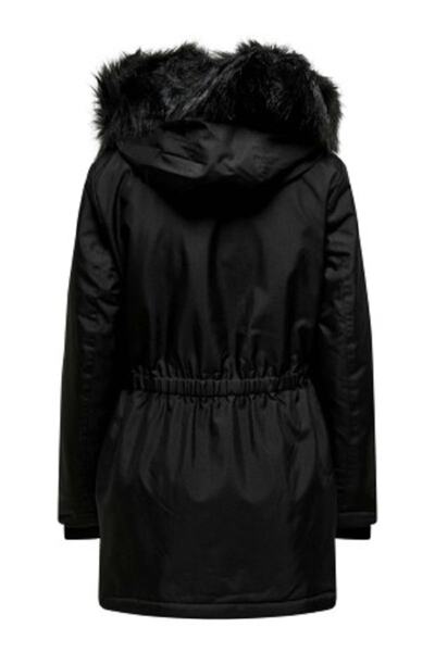 ONLY Women's Black Hooded Coat 15213755