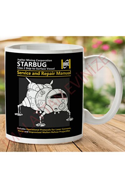 ART HEDİYE دليل خدمة وإصلاح Starbug كوب مطبوع على الجانبين
