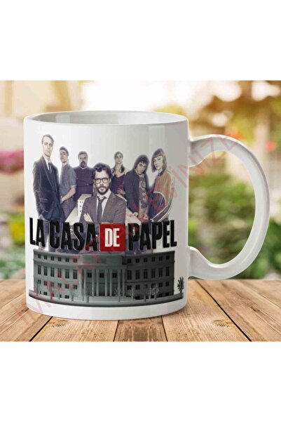 ART HEDİYE 1-1105 LA CASA DE PAPEL كأس كوب مطبوع على الجانبين