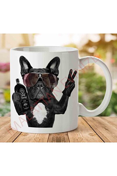 ART HEDİYE كوب بولدوج هانجوفر مطبوع على الجانبين