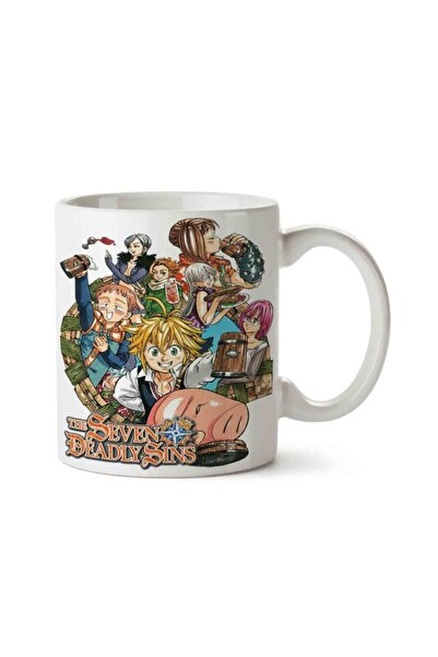 ART HEDİYE كوب 7 Pecados Capitais Nanatsu Seven Deadly Sins مطبوع على الجانبين