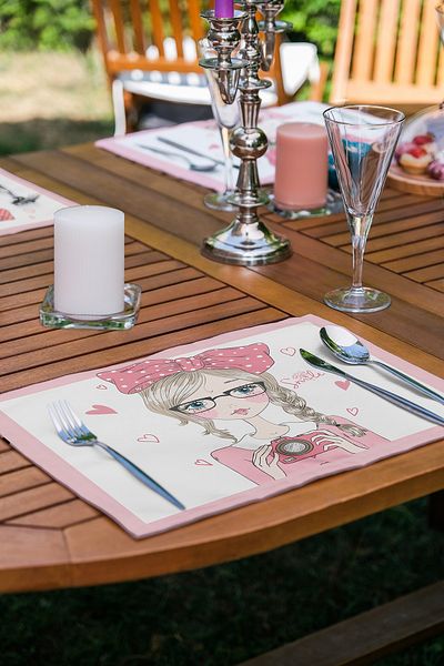 Realhomes Set de servicii americane cu design special pentru fete de machiaj din 6 piese