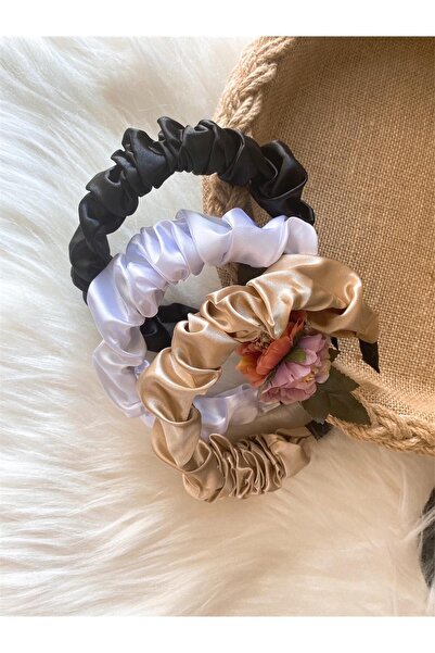 Shopiolog Σετ κορώνα μαζεμένο σατέν 3 τεμαχίων