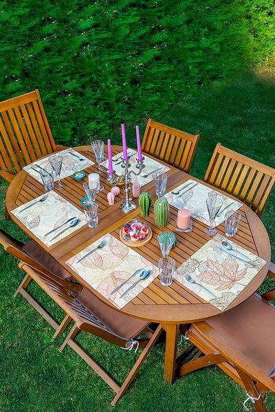 Realhomes Σετ 6 πολύχρωμα φθινοπωρινά φύλλα ειδικής σχεδίασης American Service