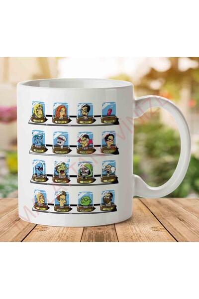 ART HEDİYE 1-1765 DOC Futurama Pop Culture Heads In Jars كوبين