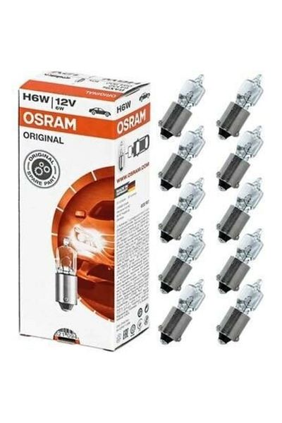 Osram لمبة 12 فولت 6 وات هالوجين بارك (53 نوع) 64132 10 قطعة