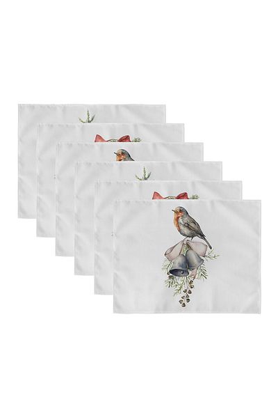 Realhomes 6-Piece Special Design New Year Themed American Service Set