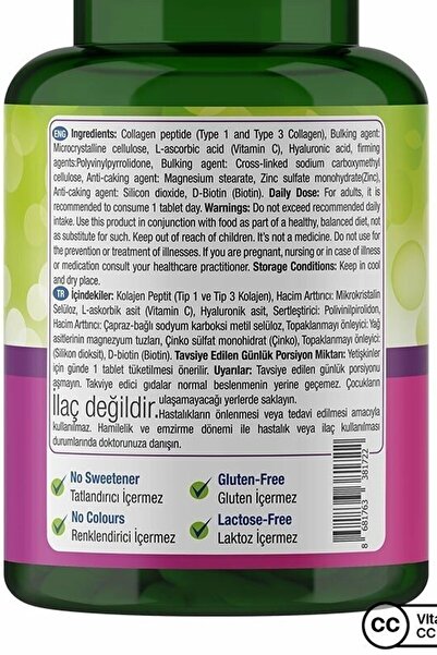 Nature's Supreme Beauty Collagen 30 Tablet - Aromasız