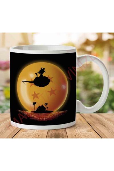 ART HEDİYE كوب بطبعة Dragon Ball Goku On Sunset على الجانبين