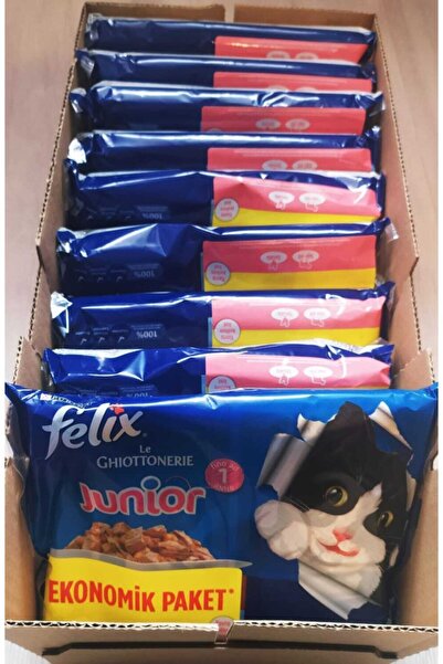 FELIX Kopya - Yaş Yavru Kedi Maması 85 gr X 20 Adet ( 5 Adet 4x85gr Paket)