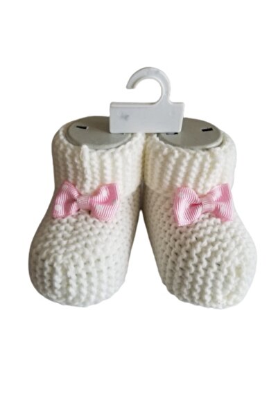 Babyelos Beyaz Triko Patik