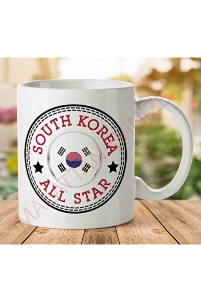 ART HEDİYE كوب كونفيرس ساوث كوريا أول ستار مطبوع على الجانبين