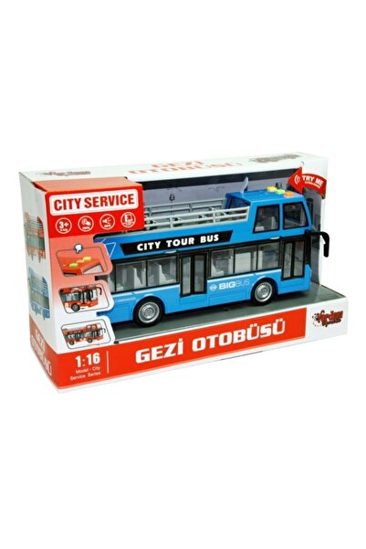 Vardem Sürtmeli Sesli Işıklı Gezi Otobüsü Oyuncak Otobüs Tur Otobüsü Scntoys