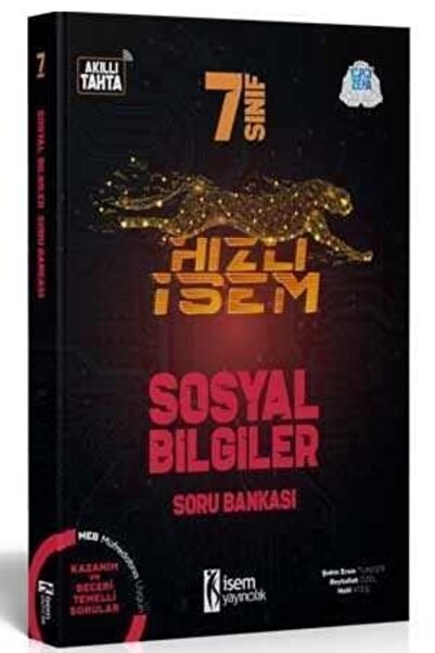 İsem Kitap 7 Sınıf Hızlı Isem Sosyal Bilgiler Soru Bankası Isem Yayıncılık