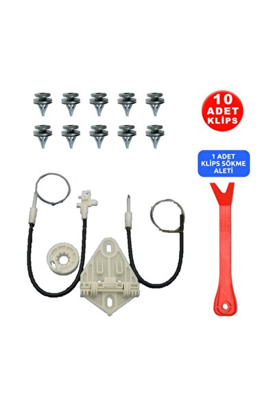 Star Klips Renault Megane 1 1996-2003 7700834343 Sol Arka Cam Kriko Tamir Set...