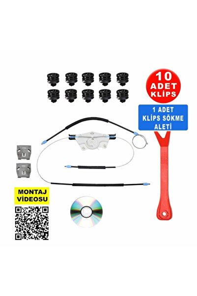 Star Klips Vw Golf 4 Bora 1jm898461 Plastik Ayaklı Sağ Cam Kriko Tamir Seti S...