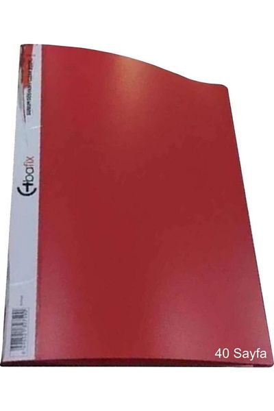 Bafix 40 Pieces Red A4 Catalog File
