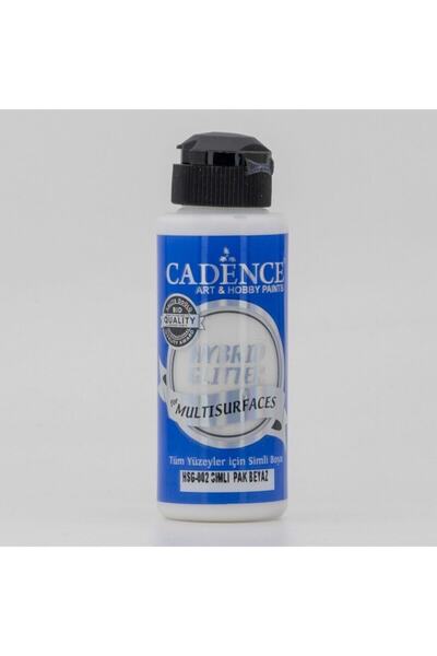 Cadence Boya Hybrid Multisurface Simli Akrilik Boya 120ml - Hsg-002 Pak Beyaz