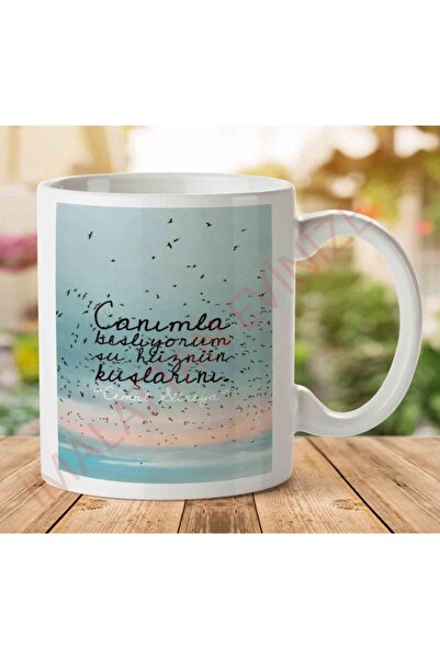 ART HEDİYE I Feed With My Dear Buckets Two Sided Printed Mug