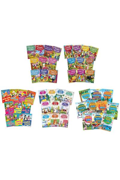 Timaş Çocuk Timaş Mini Masallar Serisi 1-2-3-4-5 Kampanyalı Set (50 Kitap)