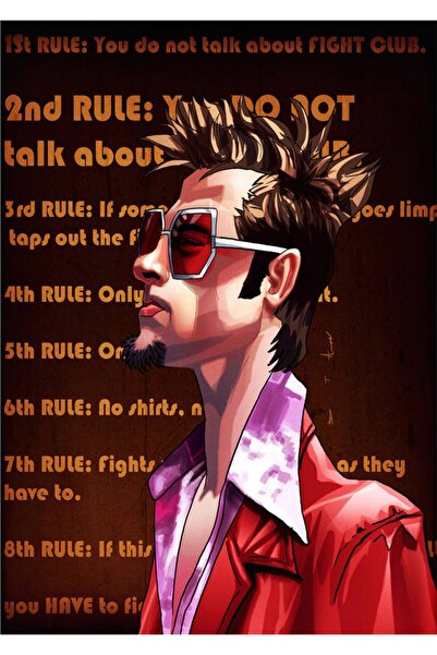 Coverzone Caiet cu dungi elastice tematice Fight Club