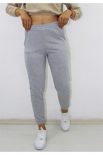 Lukas Pantaloni de sport Jogger gri pentru damă - Lks160