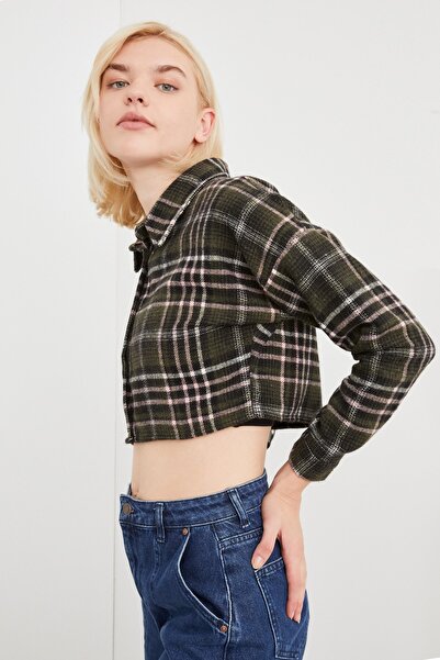 Cockatoo Γυναικείο μαύρο καρό πουκάμισο με σχέδιο