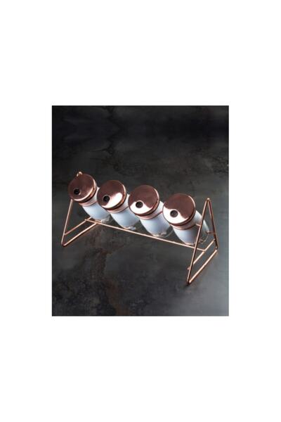 ACAR Acar 4 Parça Standlı Cam Baharat Set