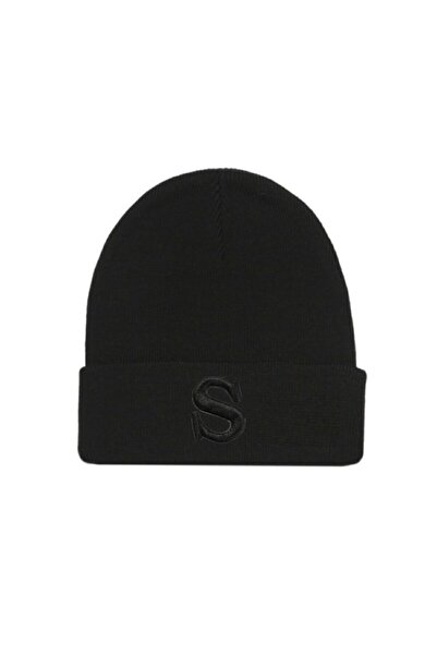 ŞapkaMania Чорна двошарова розкішна шапка