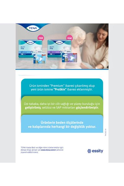 TENA Slip Proskin Plus Large Size Large 6 Drops 4-Piece Advantage Pack Patient Diapers with Waistband 30 Pieces