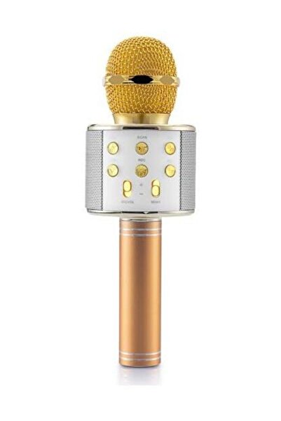Kensa Orjinal Karaoke Bluetooth 2019 Model Ws-858 Mikrofon Sd-usb-aux Gold