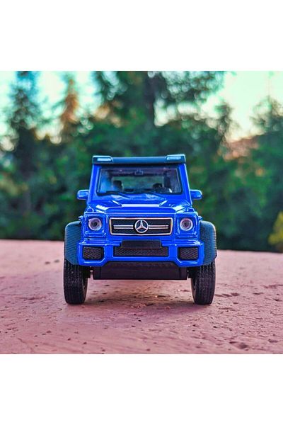 Pagina سيارة G63 Amg 6x6 Collection معدنية مقاس 12 سم سيارة فاخرة للطرق الوعرة باللون الأزرق