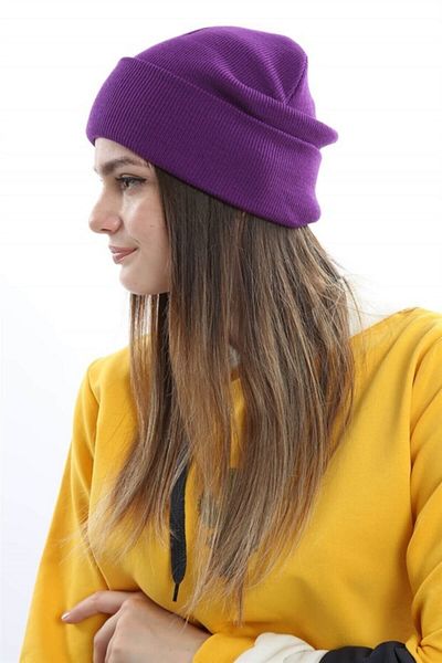 Mıçı Cameo Folded Dark Purunisex Beret