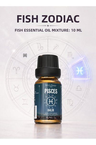 Minia Bahçe Bitki Sanat Atölyesi Pisces Zodiac Sign Essential Oil Blend 10 ml