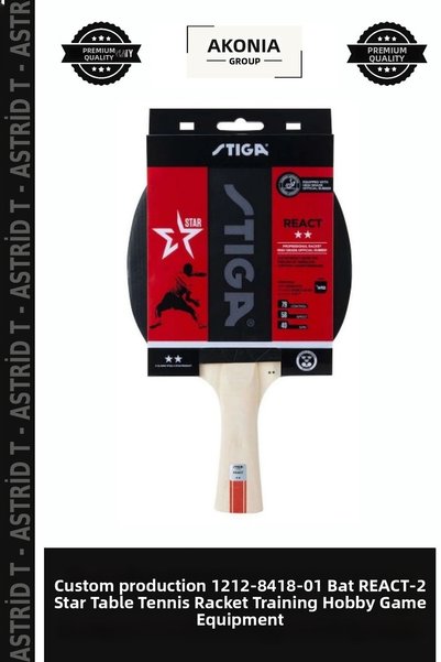 Generic Brand Custom-Made 1212-8418-01 Bat REACT-2 Star Table Tennis Racket—T...