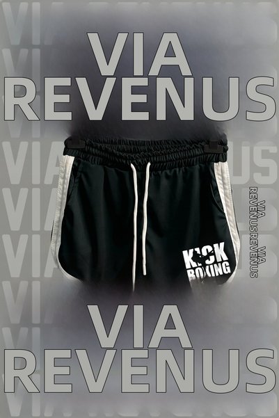 Vordevia Kickboxing Printed Women's Sports Running and Fitness Shorts with St...