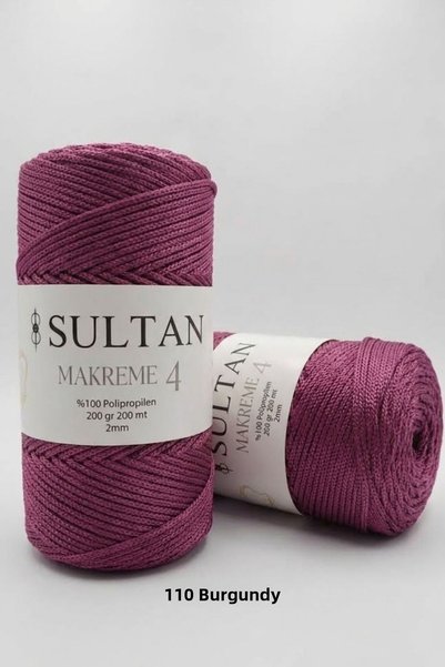 hobi dünyası evim 1 piece of sultan macrame cord, 4 strands, 200 grams, 200 m...