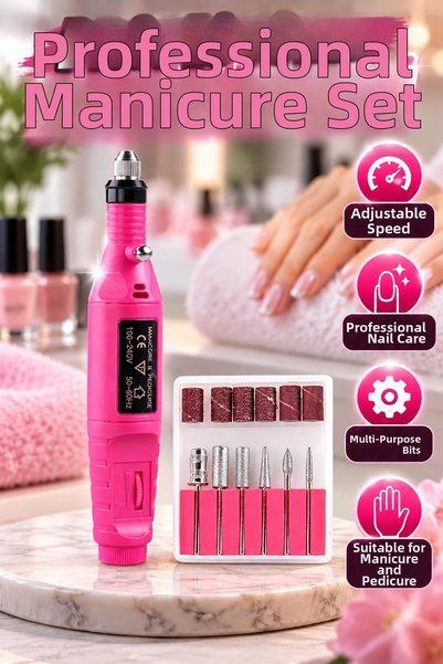canrodi Electric Professional Manicure and Pedicure Nail File Machine Set – A...
