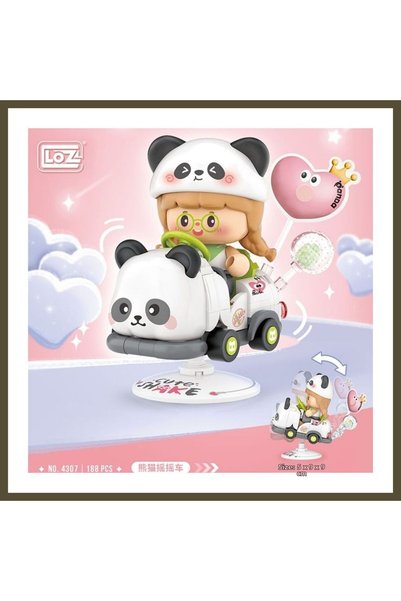 northcity n LZ-4307 LOZ PANDA ROCKING RIDE 188-PIECE BLOCK TOY SET BX