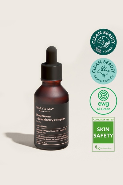 Mary & May Mary&May Idebenone + Blackberry Complex Serum, 30 ml - Συσφικτικός...