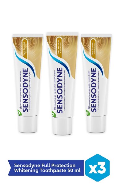 Sensodyne Full Protection Whitening Toothpaste 50ml X 3 Pcs