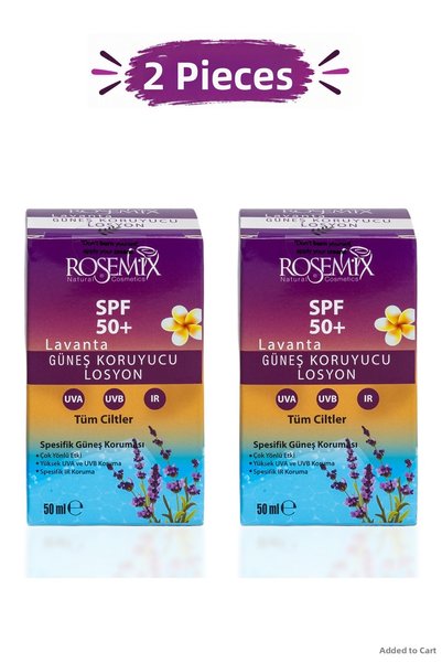 ROSEMIX Spt-Gld - Lavender Oil Sunscreen Lotion +50 Spf - Set of 2 (214401)