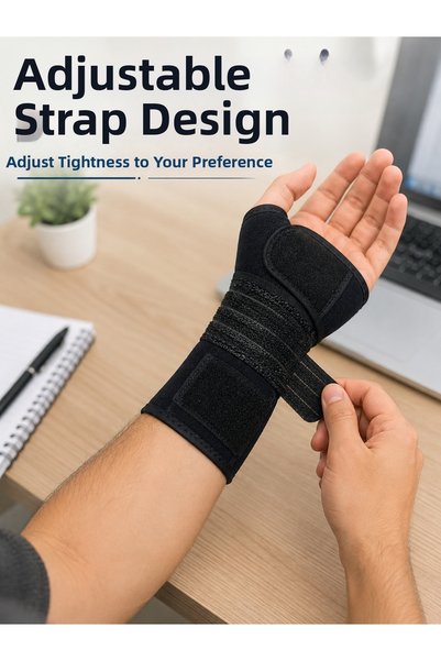 ucuzteknom Metal Supported Hand Wrist Brace with Adjustable Band and Thumb Op...
