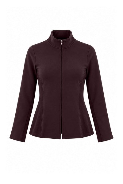 Trendyol Collection Brown Brushed Scuba Knitted Sports Jacket Thmaw27Sk00001