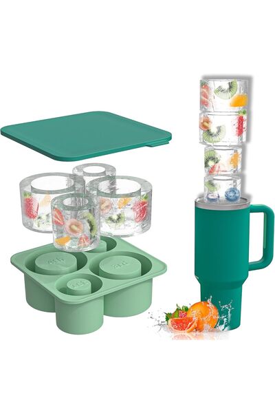 Choice green Stanley 4-in-1 Silicone Ice Cube Tray – Multi-Size Ice Mold for ...