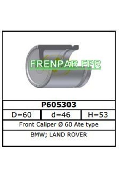 FPR Fren Kaliper Pistonu Ön Bmw E36, E34, E39, E32, E38, E53