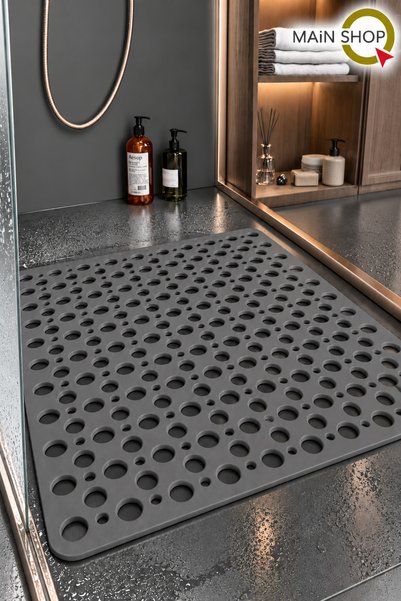 MAİN SHOP Shower Cabin Bath Mat with Suction Cups for Bath and Shower, Bathtu...